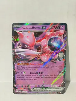 Pokemon TCG Team Rockets Mewtwo EX Double Rare Card #81 Pack Fresh Mint - Image 1