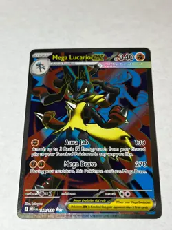 Mega Lucario ex 160/132 Ultra Rare Mega Evolution Pokemon Lightly Played - Image 1