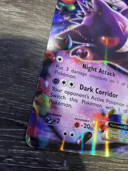Gengar EX 34/119 Pokemon Phantom Forces Holo Rare JUMBO - Image 2