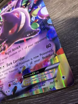 Gengar EX 34/119 Pokemon Phantom Forces Holo Rare JUMBO - Image 5