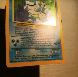Pokemon Base Set Blastoise Unlimited Rare Holo 002/102 - Image 5