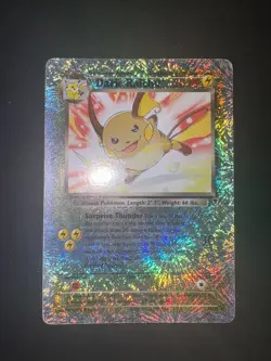 Pokemon Dark Raichu Legendary Coll. Reverse Holo Rare #7 - Image 1