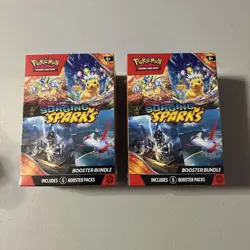 Pokemon TCG Scarlet And Violet Surging Sparks Booster Bundle Lot Of 2 - Image 1