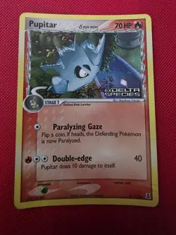 Pokemon TCG Pupitar Delta Species Reverse Holo Stamped 59/113 - Image 1