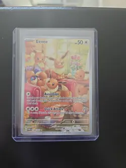 Pokemon TCG Twilight Masquerade Eevee #188 Full Art Illustration Rare NM - Image 1
