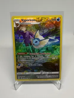Vaporeon TG02/TG30 SWSH09: Brilliant Stars Trainer Gallery Pokemon NM Holo - Image 1