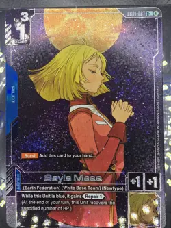 Sayla Mass Alternate Art Foil - GD01-087 R+ NM - Gundam TCG Card Game - Image 1