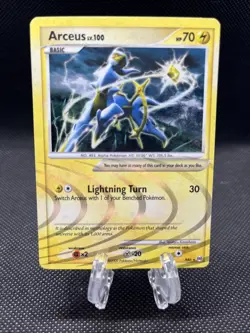 Arceus AR6 LP -Ultra Rare Vintage Pokemon Card- Platinum Arceus (4s) - Image 1