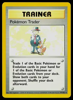 Pokemon Pokemon Trader Base Set 77/102 Rare 4th Print UK Exclusive 1999-2000 - Image 1
