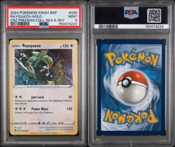 2024 POKEMON SWSH BLACK STAR PROMO RAYQUAZA HOLO #029 CRZ PREMIUM Sea&Sky PSA 9 - Image 3