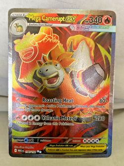 Pokemon Mega Camerupt EX 156/132 Me01: Mega Evolution Holo Ultra Rare - Image 3
