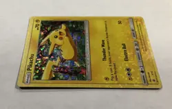 Pokemon PIKACHU 5/12 Holo Rare McDonald’s Promo Light Play Error HOLO BLEED TCG - Image 4