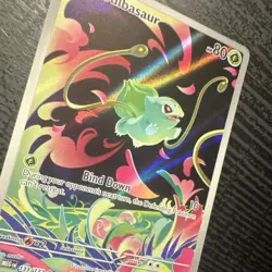 Pokemon Bulbasaur Illustration Rare Full Art Holo Me01 Mega Evolution 133/132 EN - Image 3
