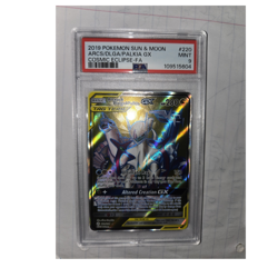 Pokemon TCG Arceus & Dialga & Palkia GX 220/236 Cosmic Eclipse PSA 9 Holo 2019 - Image 2