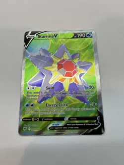 Starmie V 166/189 Pokemon Astral Radiance Full Art Holo Rare Mint - Image 1