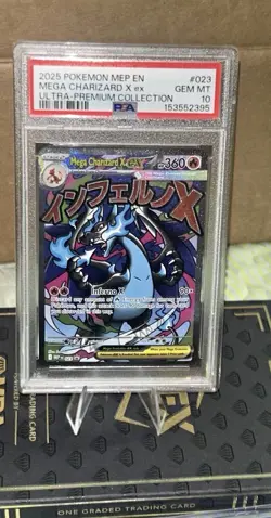 Pokemon Mega Charizard X Ex Me: Mega Evolution Promo 023 EX Holo Promo PSA 10 - Image 1