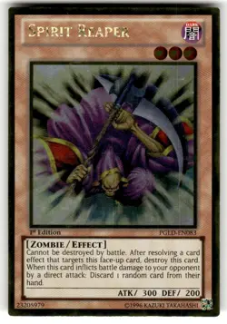 Yugioh Spirit Reaper PGLD-EN083 Gold Rare 1st Edition NM/VLP - Image 1