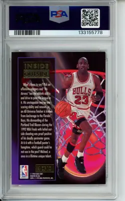 1993 ULTRA INSIDE/OUTSIDE, MICHAEL JORDAN, #4, PSA 8 NM-MT - Image 2