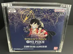 ONE PIECE OP-01 OP01 ROMANCE DAWN BOOSTER BOX (ENGLISH) BLUE BOTTOM SEALED - Image 1