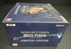 ONE PIECE OP-01 OP01 ROMANCE DAWN BOOSTER BOX (ENGLISH) BLUE BOTTOM SEALED - Image 5