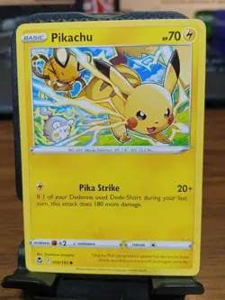 Pikachu Pokemon Card Magnet Refrigerator Fridge Novelty Altered - Image 1