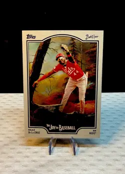Elly De La Cruz - Topps 2025 X Bob Ross The Joy of Baseball - #28 Reds - Image 1
