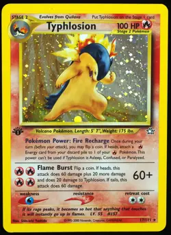 Typhlosion #17/111 Neo Genesis 1st Edition NM Pokemon Card - Image 4