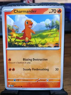 Charmander Pokemon Card Magnet Refrigerator Fridge Novelty Altered - Image 1