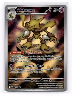 Alakazam Full Art 009 Mega Evolution Promo Holo Pokemon TCG Card - Image 1