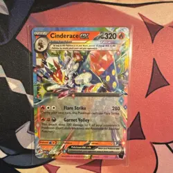 Pokemon TCG Cinderace EX Holo - 038/217 Holo Rare Pokemon Card Near Mint - Image 1