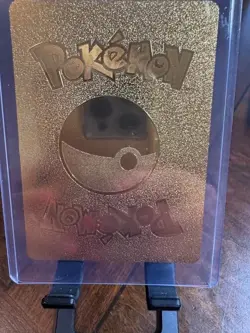 Pokemon Eevee V GOLD Foil Fan Art Collector Card 190 HP - Image 2