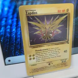 Zapdos 30/62 1999 Fossil Set Pokemon Card Vintage Non Holo Rare LP - Image 3