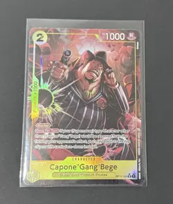 Capone Gang Bege OP11-101 SR Alt Art One Piece Card Game English - Image 1