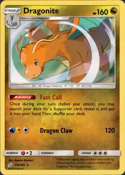 Dragonite - 119/181 - Alternate Holo - Promo - Team Up Exclusive Card MINT/NM - Image 1