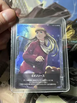 Gundam Card Game Relena Promo No8 EX Resource 1st Edition Condition - Image 1