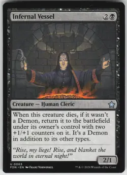MTG Infernal Vessel 63 Foundations U Normal NM - Image 1
