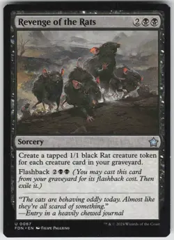 MTG Revenge of the Rats 67 Foundations U Normal NM - Image 1