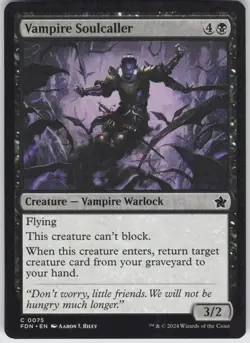MTG Vampire Soulcaller 75 Foundations C Normal NM - Image 1