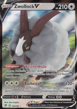 Zwollock V - 153/192 Schwert & Schild - Clash der Rebellen - Ultra Rare DE NM Po - Image 1