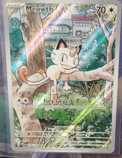 Pokemon Meowth 106/094 Me02 Phantasmal Flames Illustration Rare Holo English - Image 1