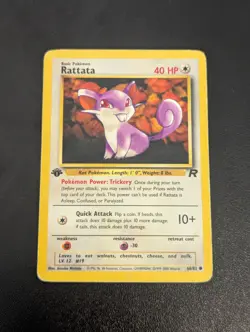 Pokemon TCG Rattata 66/82 1st Edition Team Rocket - Image 1