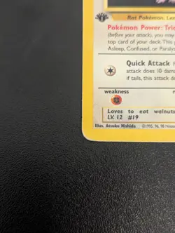 Pokemon TCG Rattata 66/82 1st Edition Team Rocket - Image 4