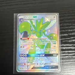 Pokemon Scizor GX SV72/SV94 Hidden Fates: Shiny Vault Shiny Holo Rare Full Art - Image 1