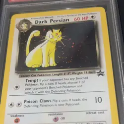 Pokemon Dark Persian Promo Holo Nintendo Magazine PSA 8 2000 English swirl 🍥 - Image 4