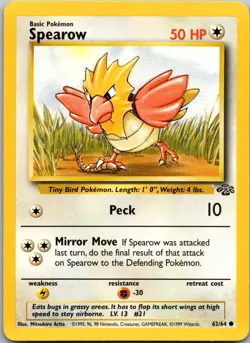 Spearow 62/64 - Jungle Pokemon TCG NM - Image 1