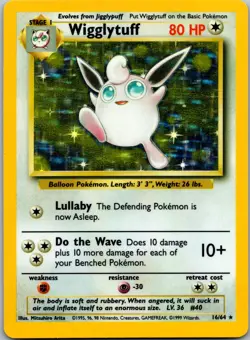 Wigglytuff 16/64 - Jungle Pokemon TCG LP-NM Unlimited Holofoil - Image 1
