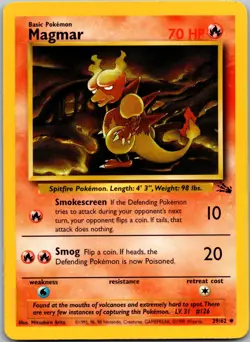 Magmar 39/62 - Fossil Pokemon TCG LP - Image 1