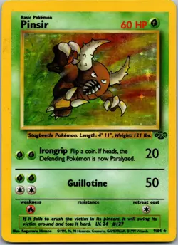 Pinsir 09/64 - Jungle Pokemon TCG Unlimited Holo MP - Image 1