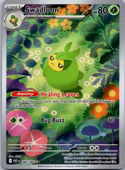Swadloon 088/086 - SV: White Flare Pokemon TCG NM - Image 1