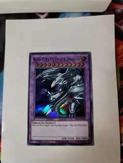 Yugioh Blue-Eyes Ultimate Dragon LDS2-EN018 Green Ultra Rare 1st Edition NM - Image 1